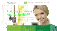 Desktop Screenshot of nexwellness.com